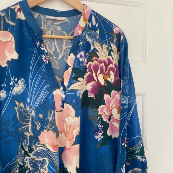 Natori cozy knit floral sleepshirt - Picture 4 of 7